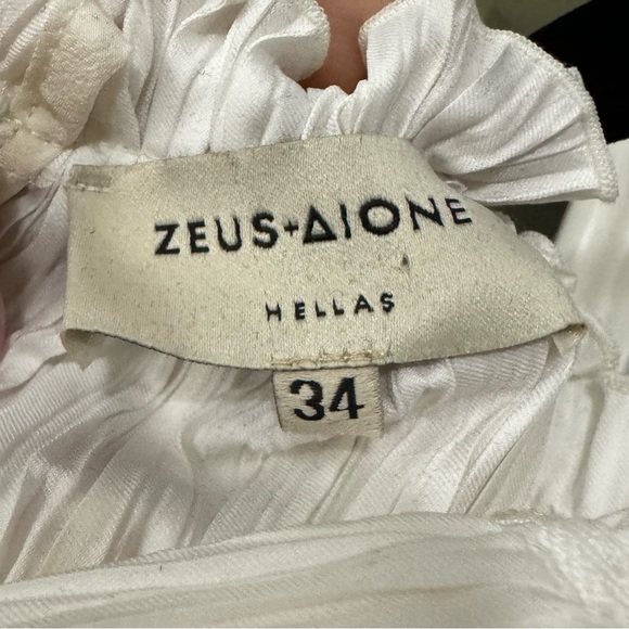 Zeus and Dione Elis Ruffle Plisse Crop Top | US 0 EU 34 - Picture 4 of 6